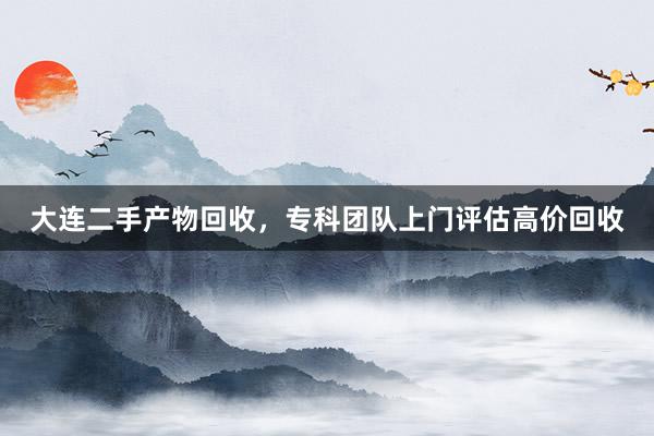 大连二手产物回收，专科团队上门评估高价回收